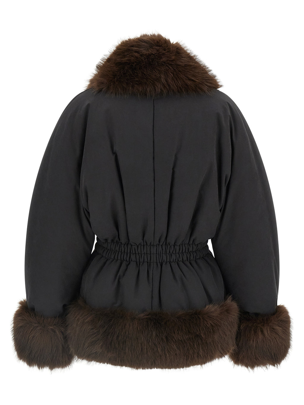 The Andamane Black Polyester Full-Length Jacket