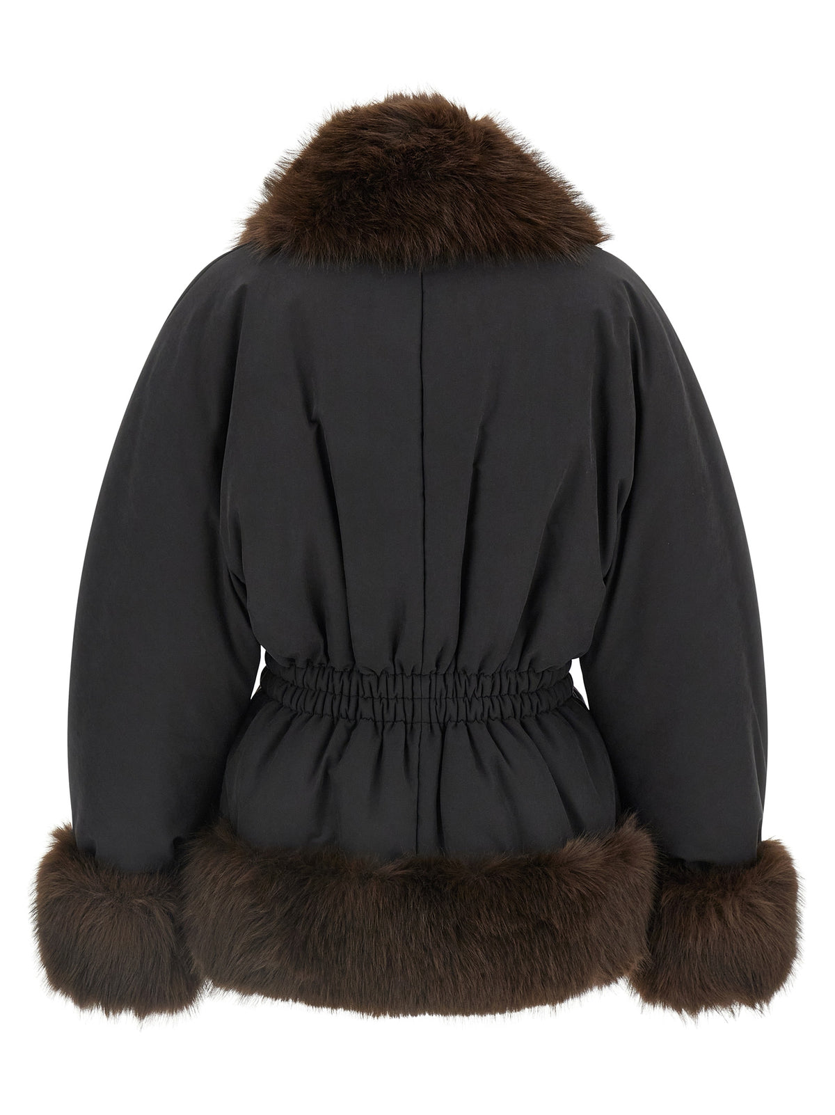 The Andamane Black Polyester Full-Length Jacket