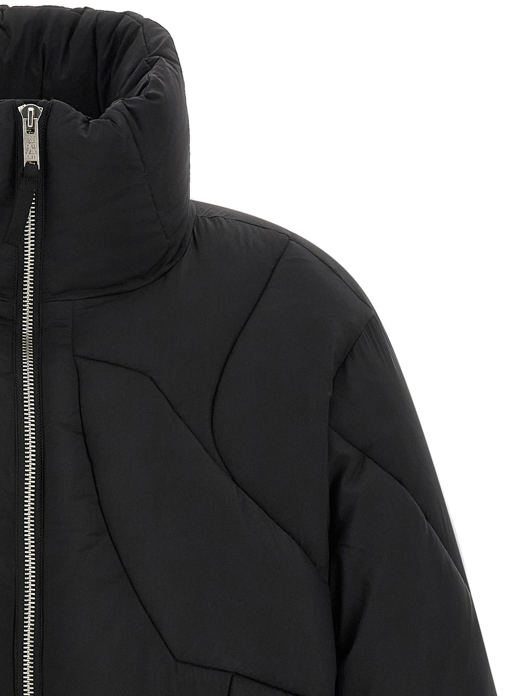 Thom Krom Black Nylon Full-Length Jacket