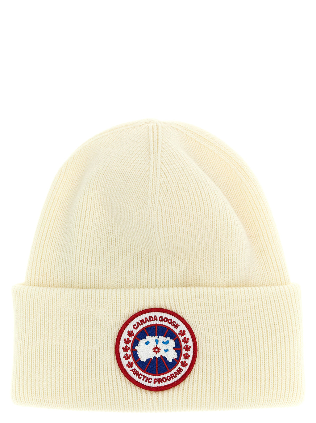 Canada Goose White Wool Beanie