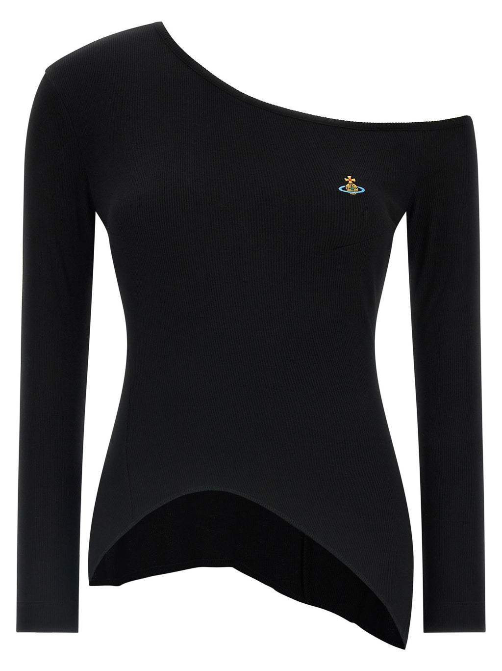 Vivienne Westwood Black Viscose Long Sleeve T-Shirt
