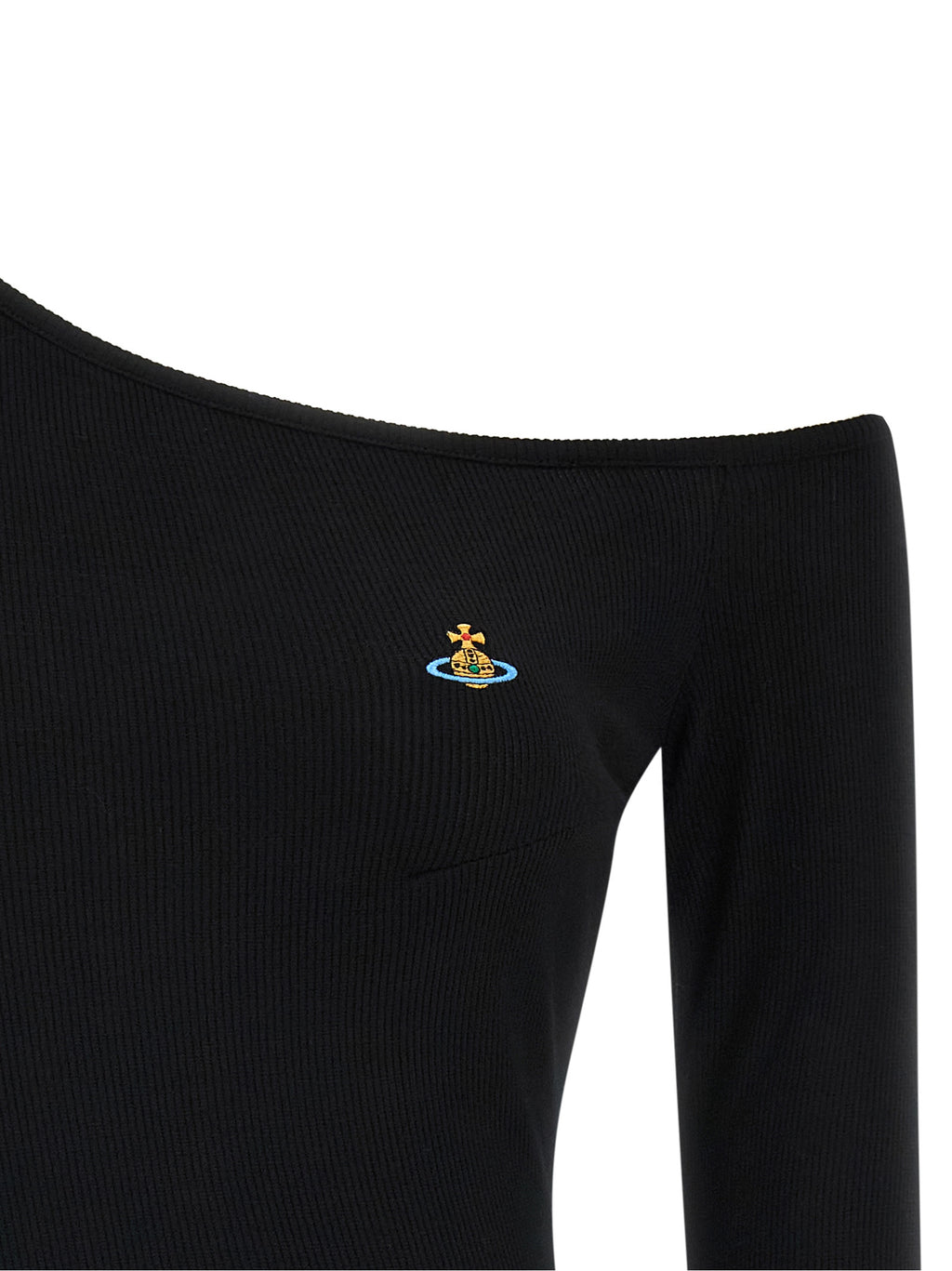 Vivienne Westwood Black Viscose Long Sleeve T-Shirt