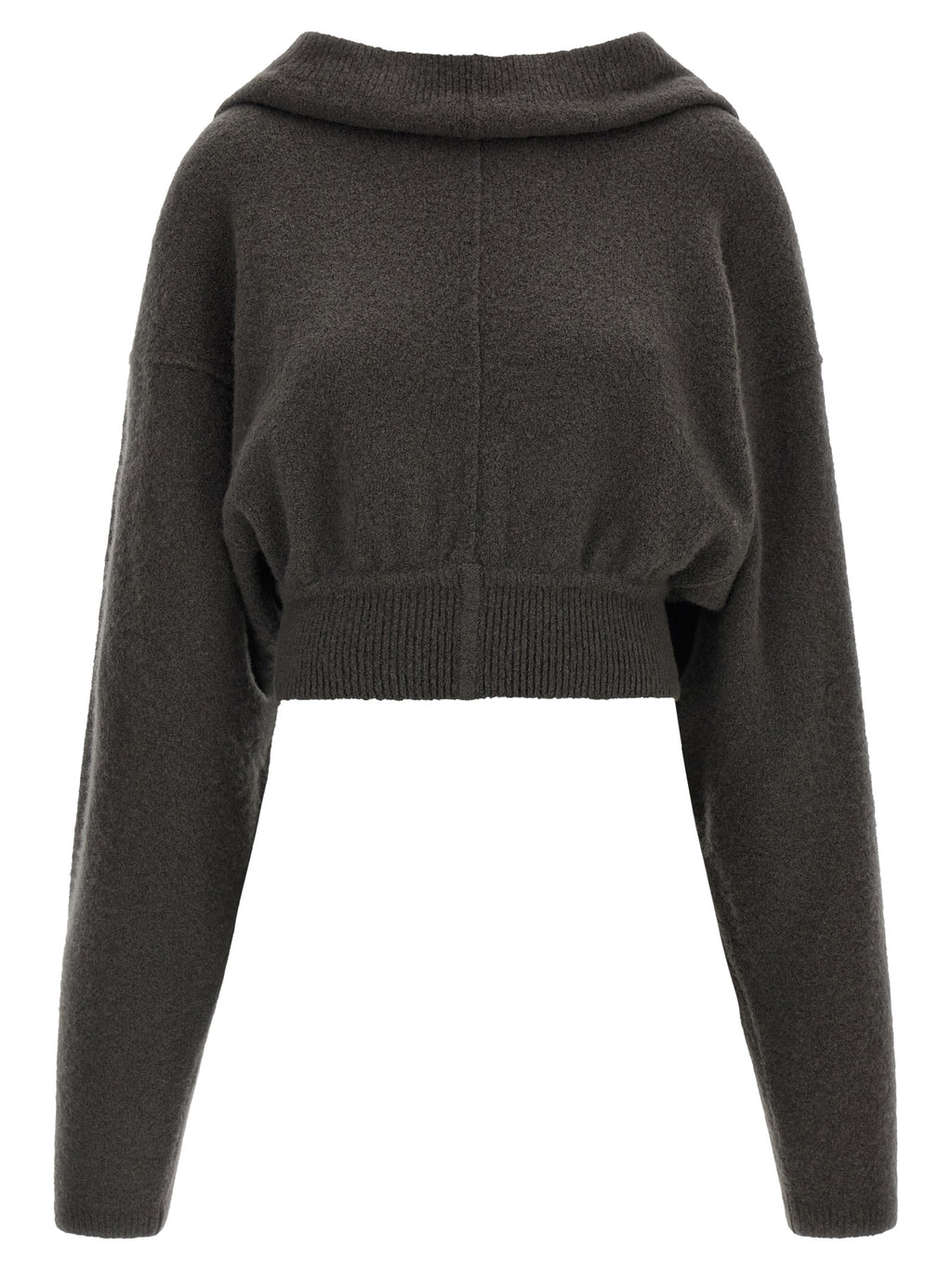 Rick Owens Gray Cashmere Hoodie