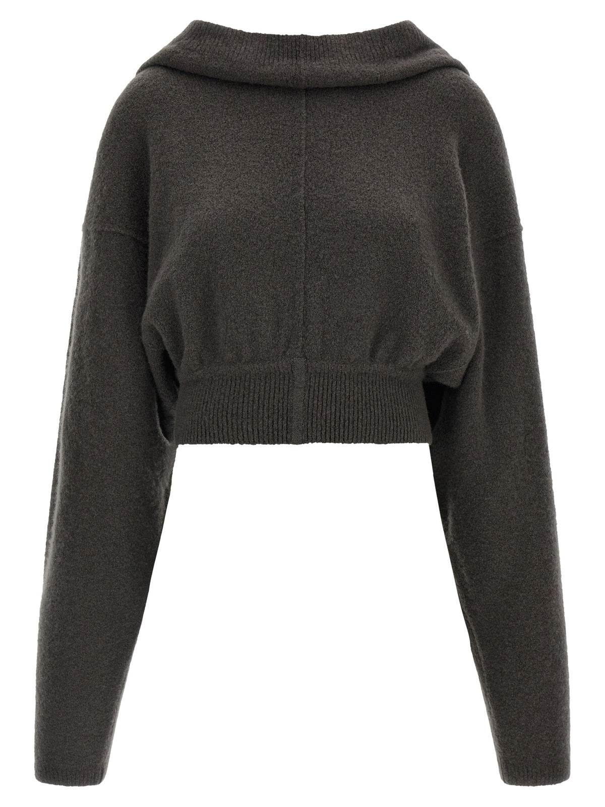 Rick Owens Gray Cashmere Hoodie
