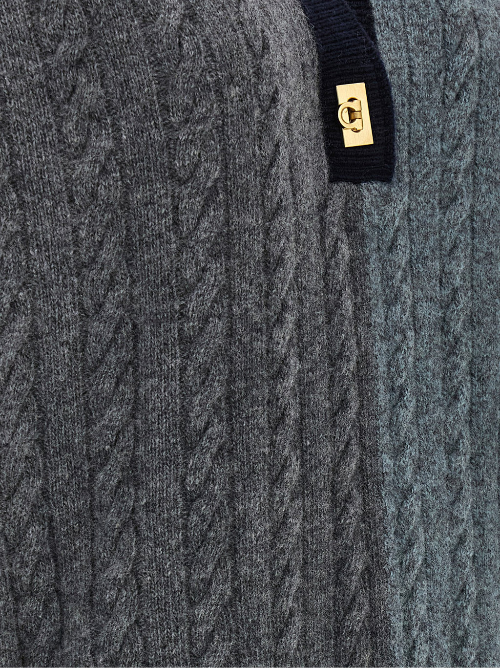 Ferragamo Multicolor Virgin Wool Cardigan