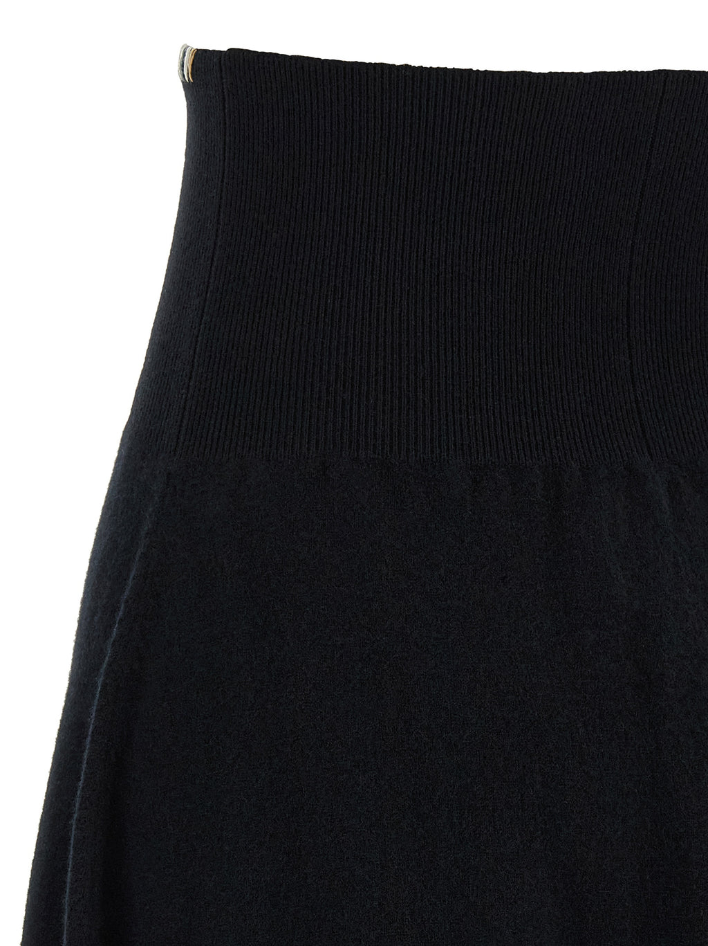 Extreme Cashmere Black Cashmere Midi Skirt