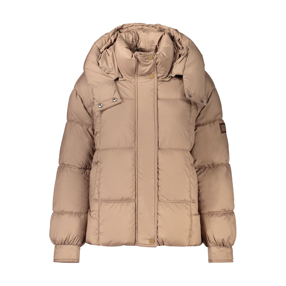 Pepe Jeans Brown Polyester Women's Jacket