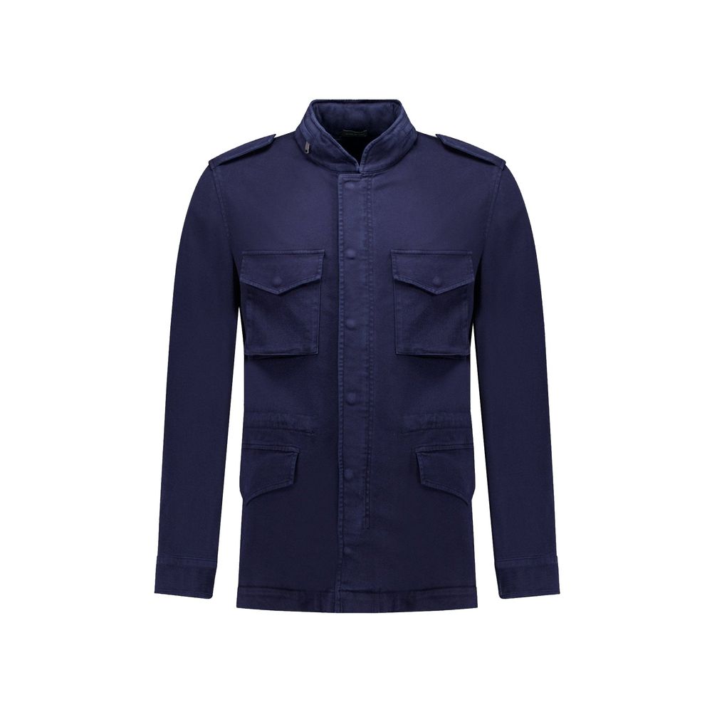 Autore Navy Blue Cotton Jacket