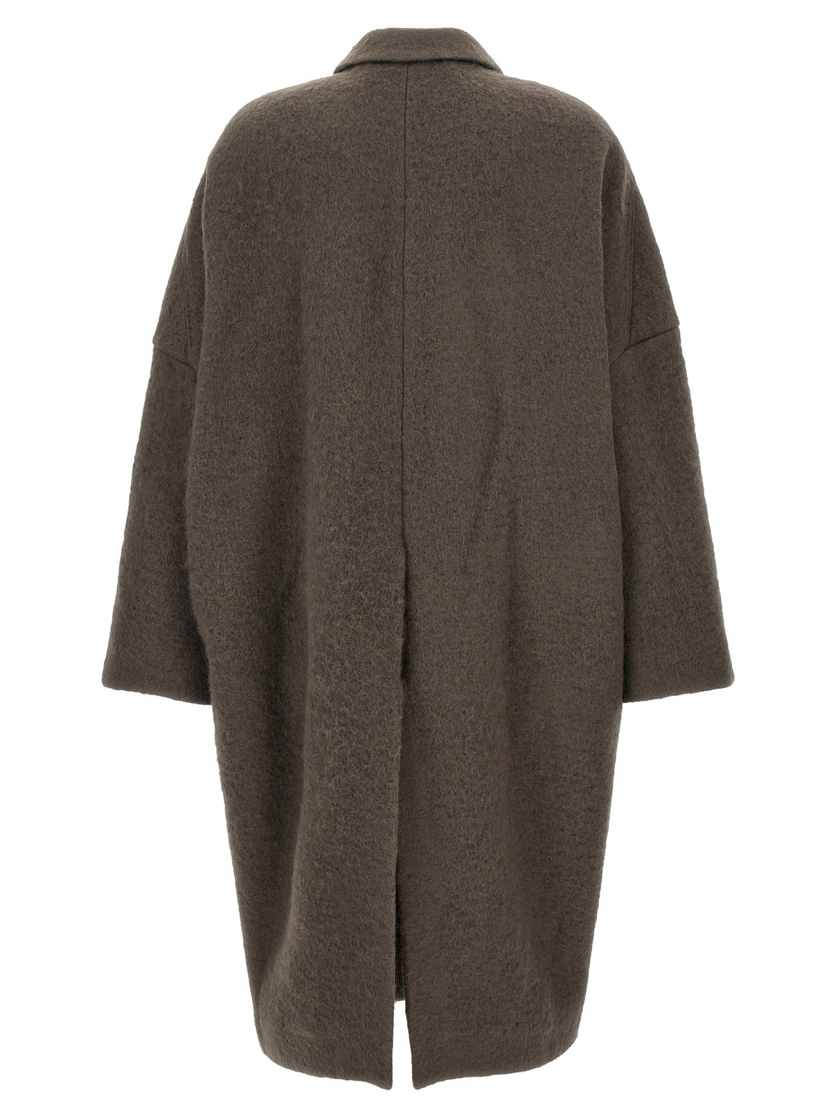 Rick Owens Gray Marabou Coat