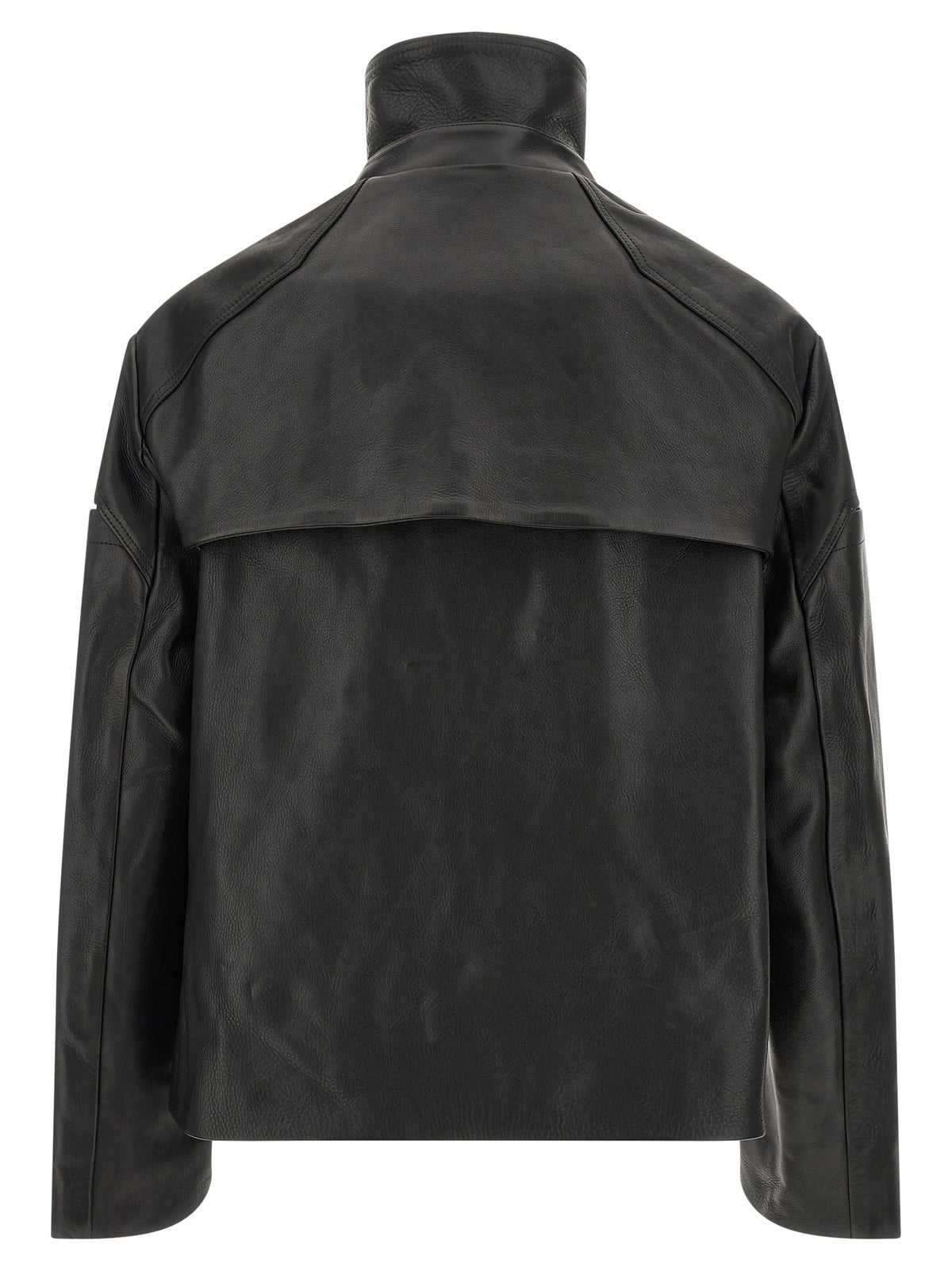 Rick Owens Black Calfskin Leather Jacket