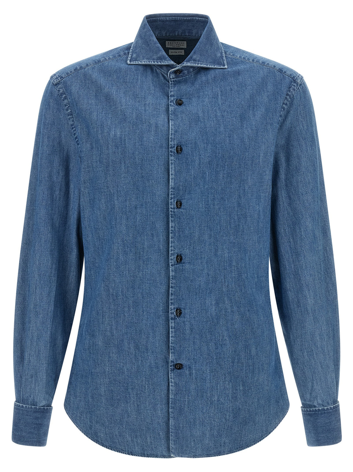 Brunello Cucinelli Blue Cotton Blouse