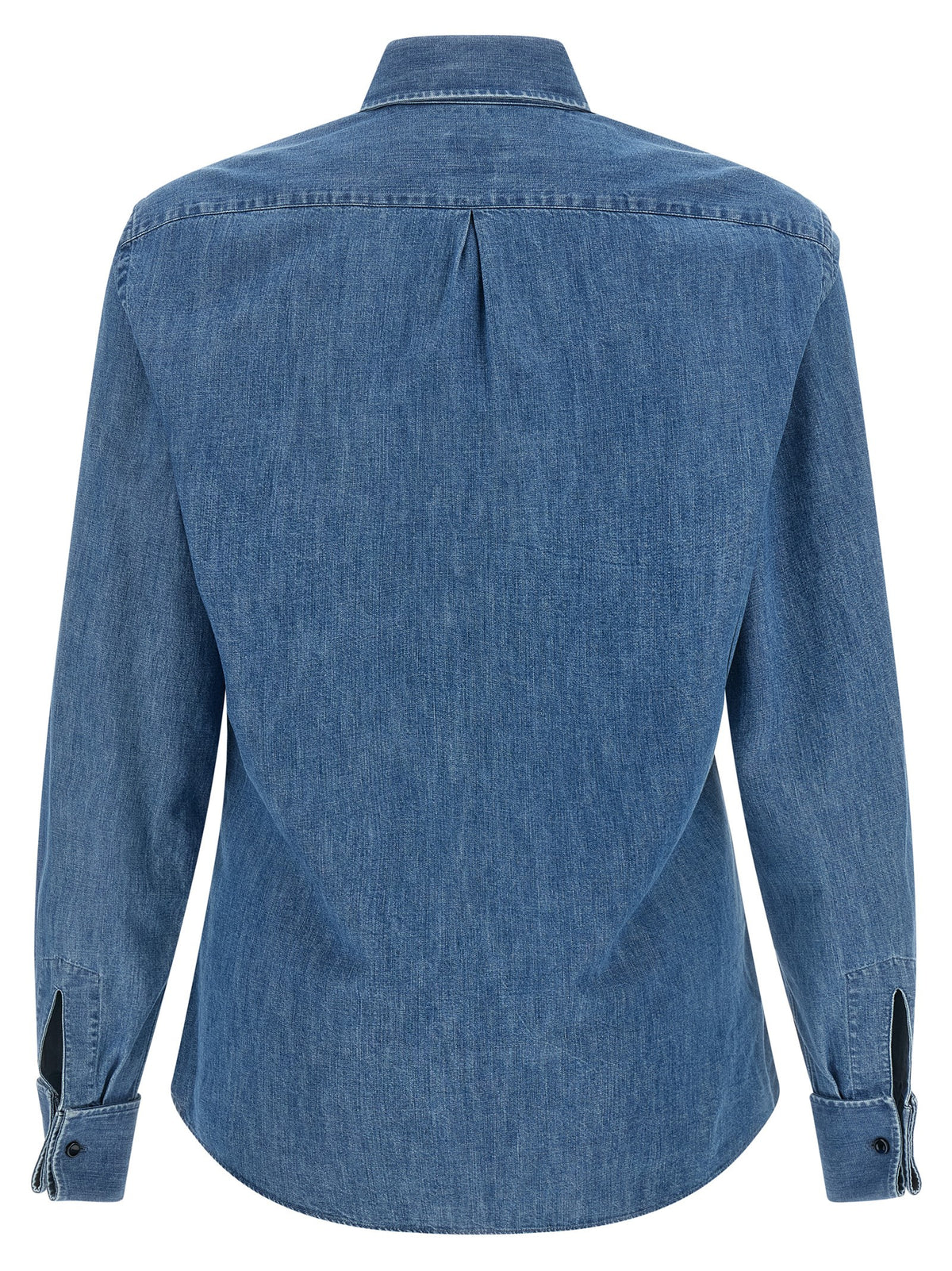Brunello Cucinelli Blue Cotton Blouse
