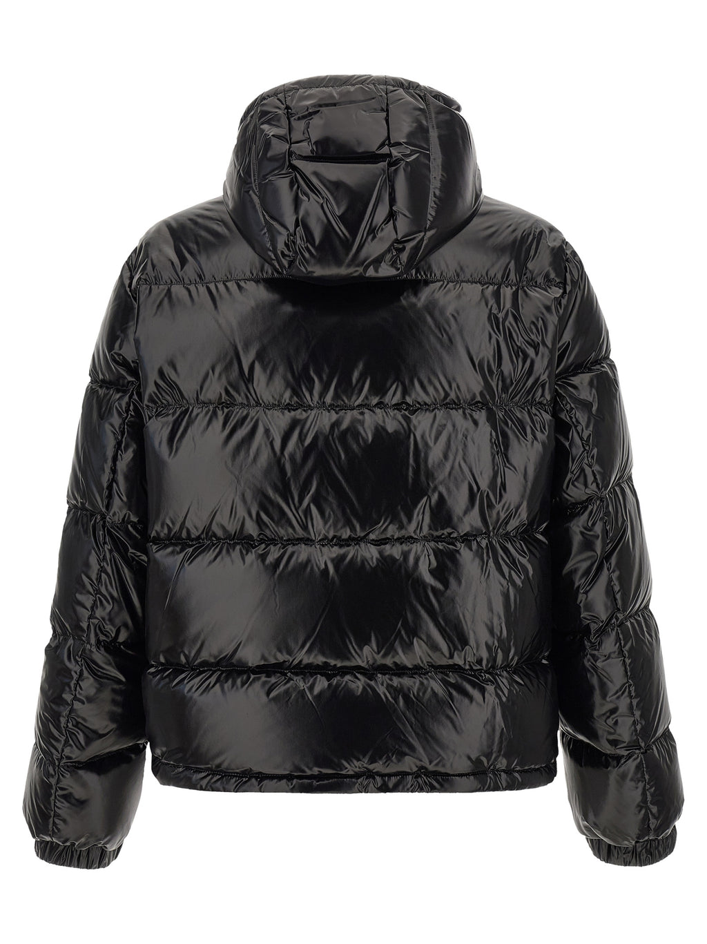 Versace Black Nylon Full-Length Jacket