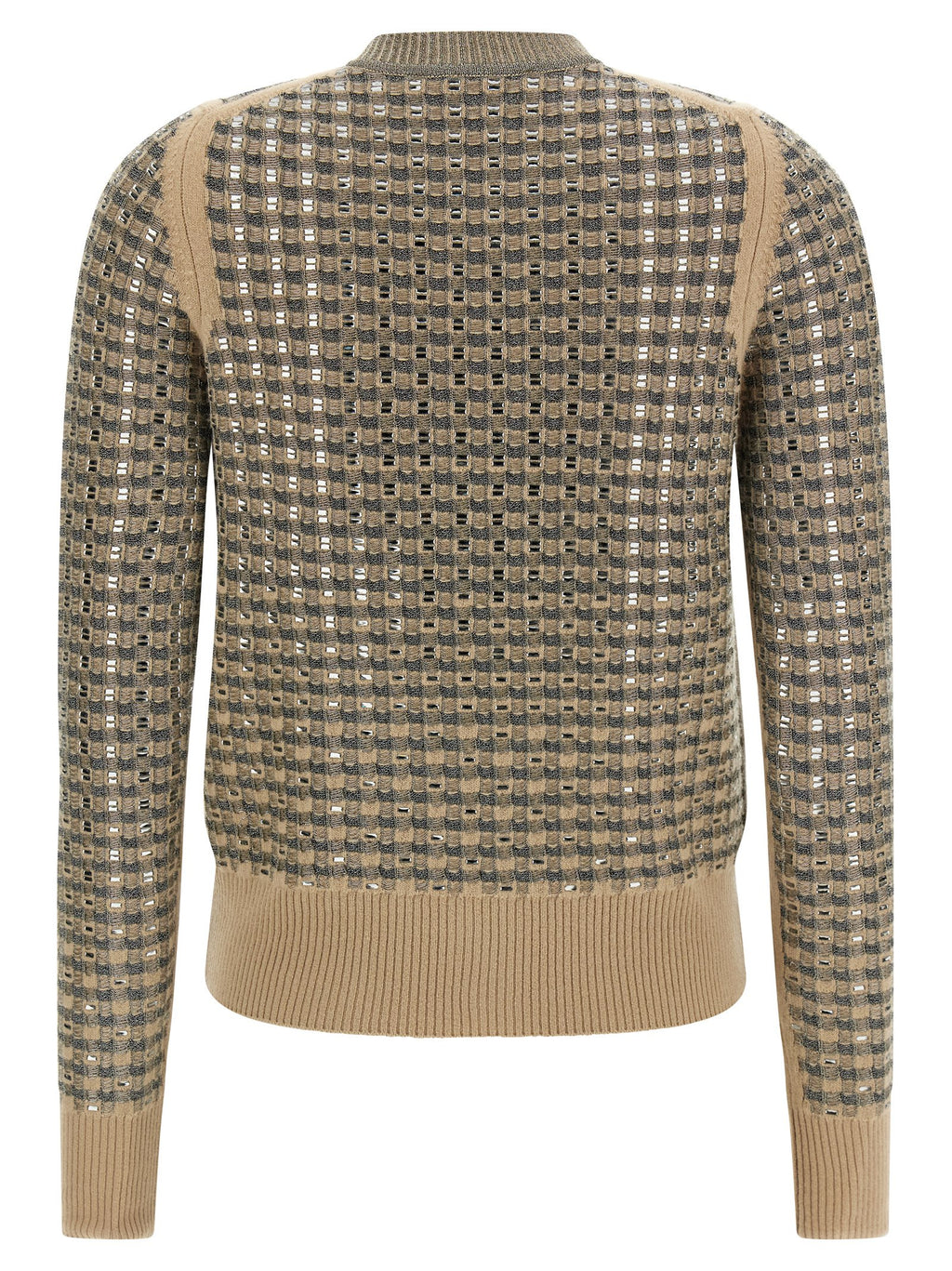 Ermanno Scervino Beige Virgin Wool Cardigan