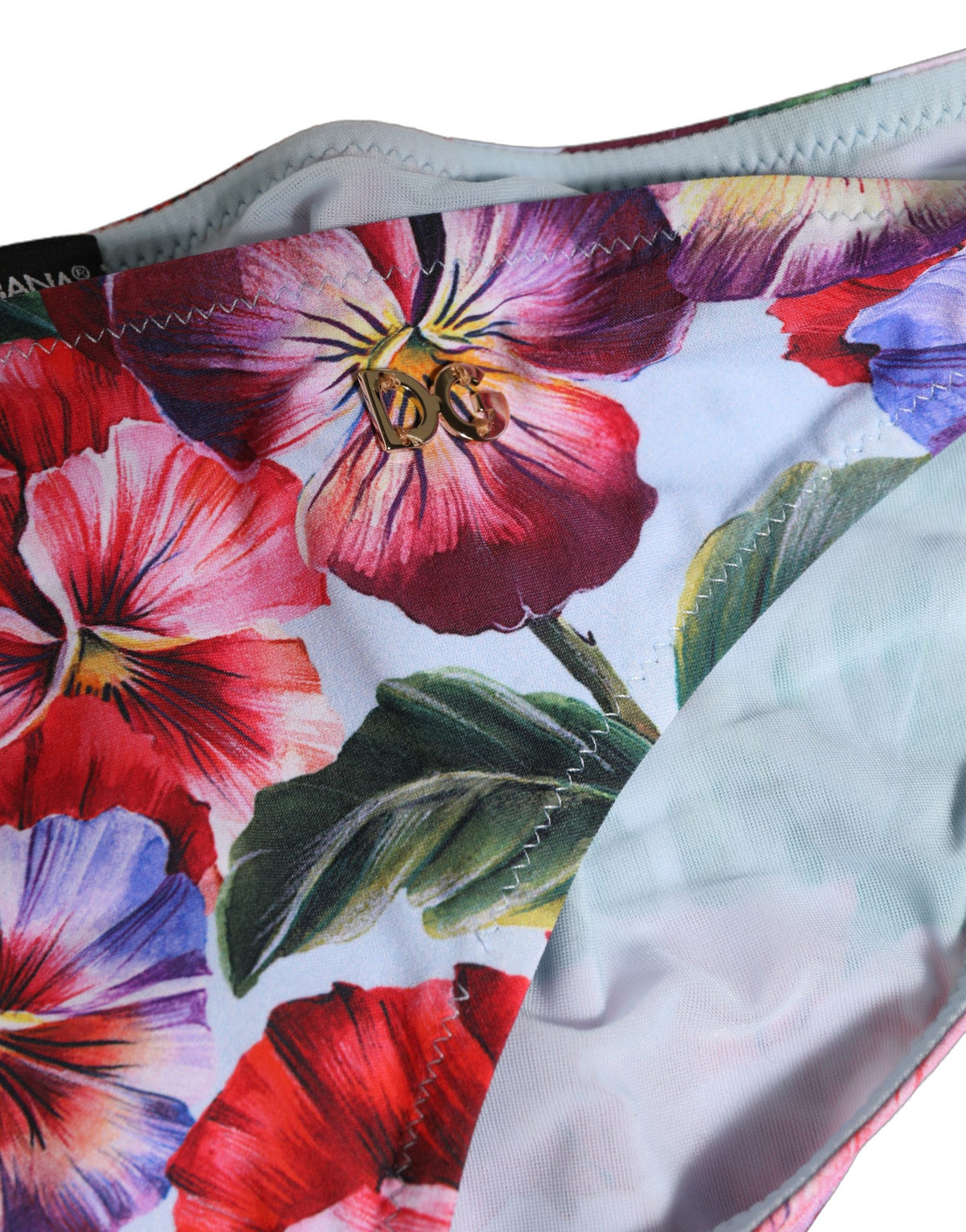 Dolce & Gabbana Multicolor Floral Swimsuit Bikini Bottom Swimwear