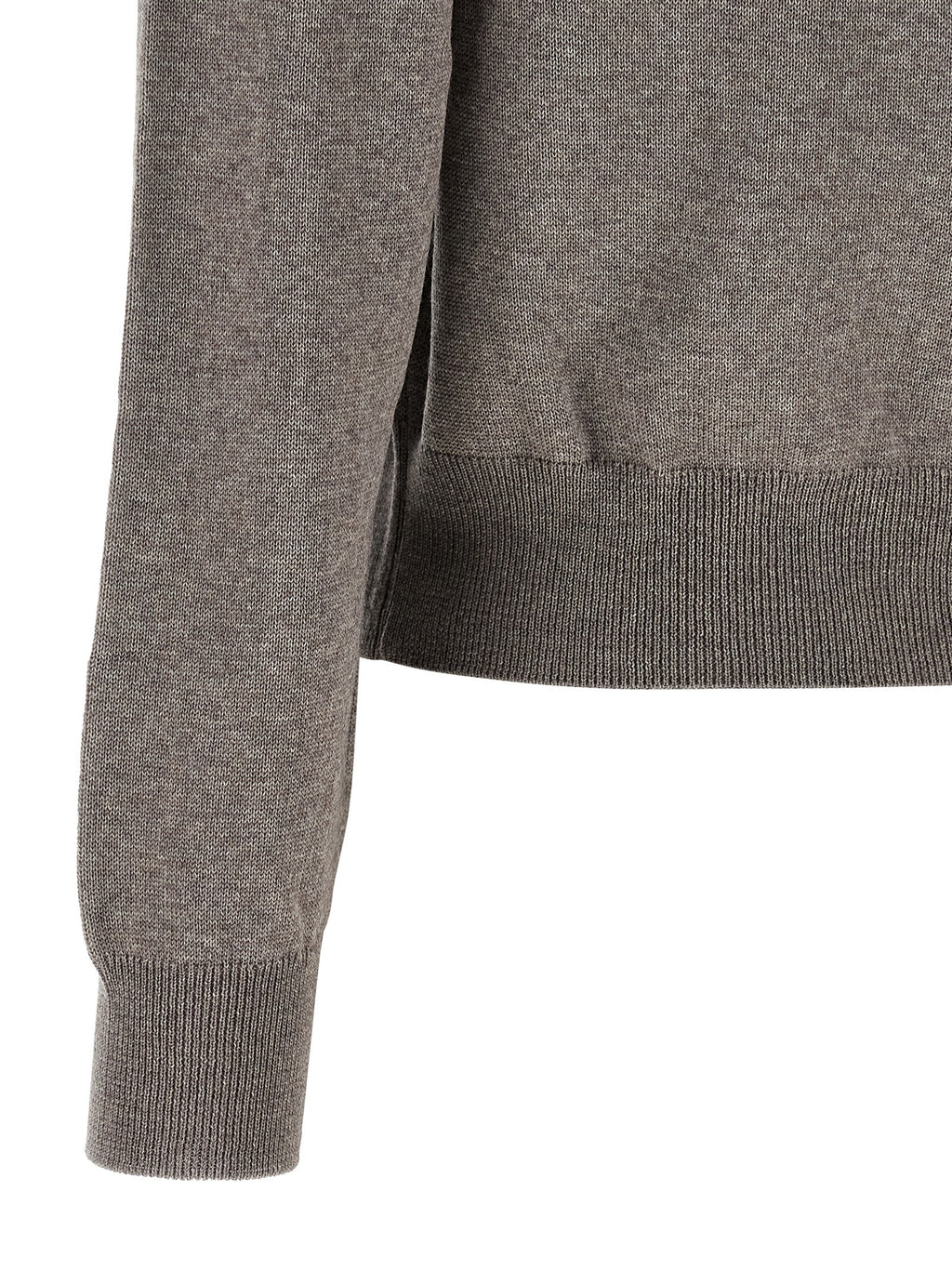 Maison Kitsuné Gray Wool Cardigan