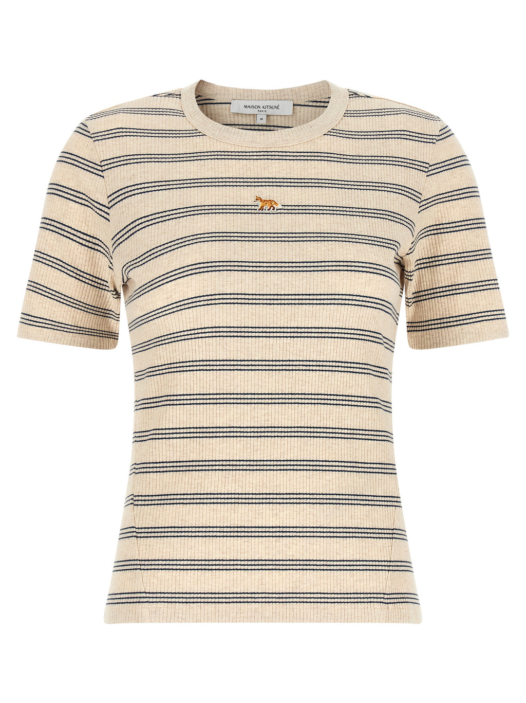 Maison Kitsuné Beige Organic Cotton T-Shirt