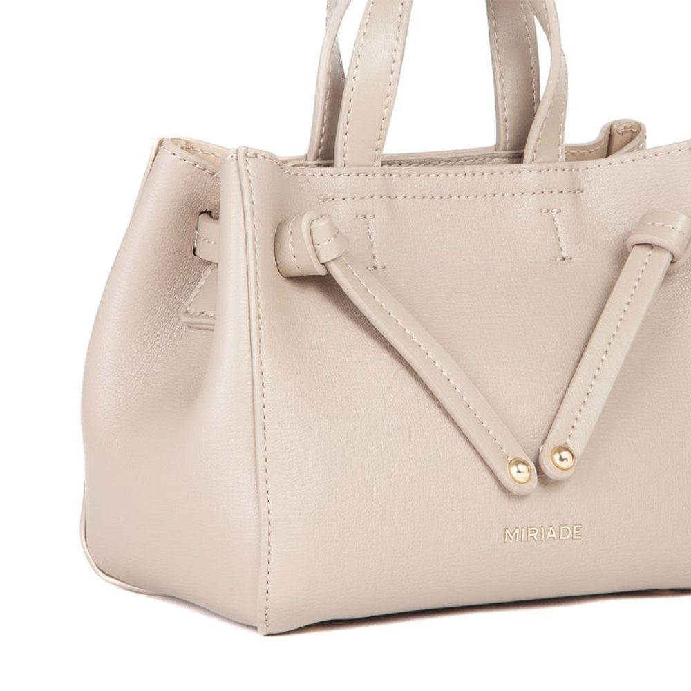 MIRIADE Beige Polyethylene Handbag