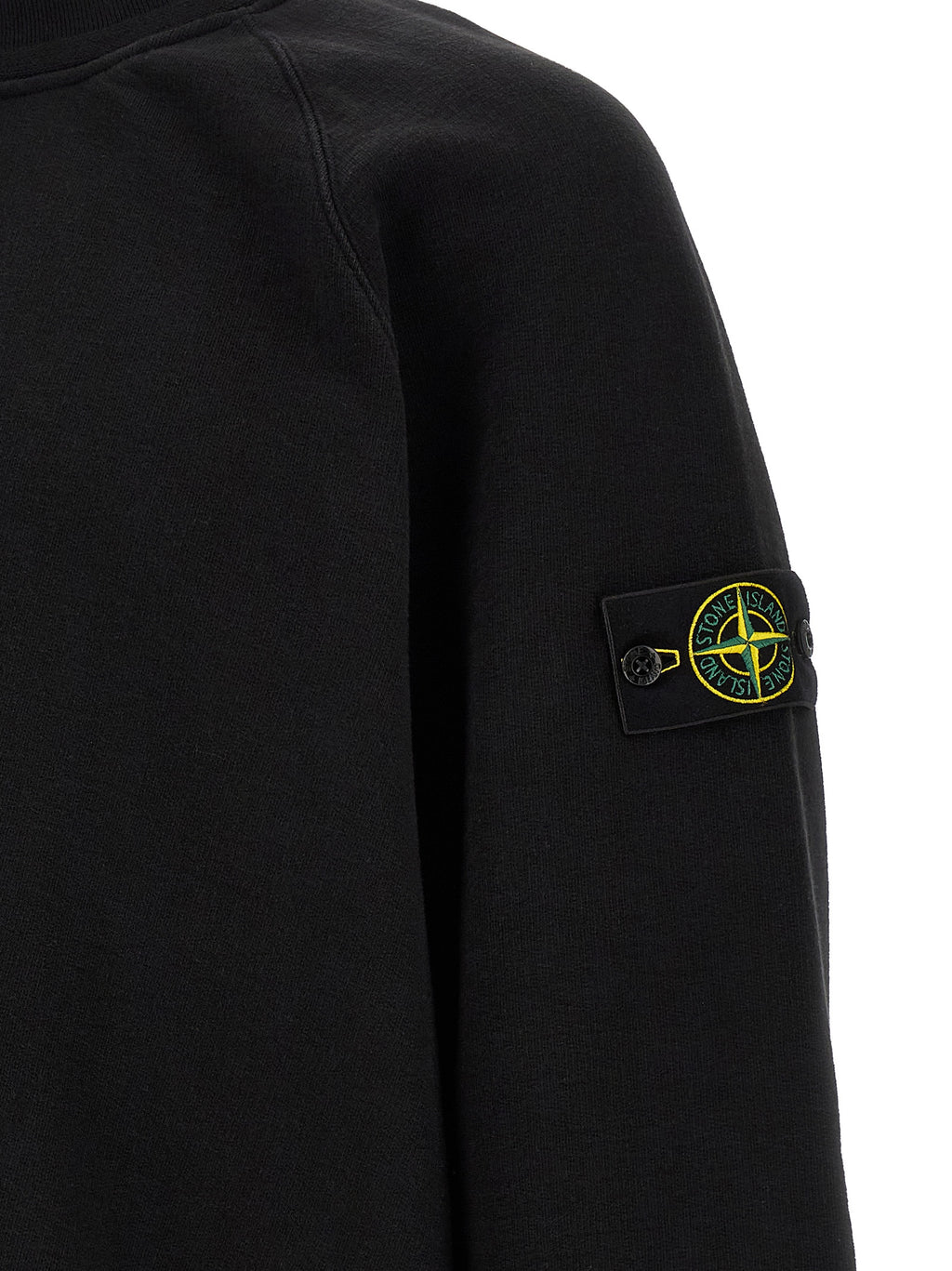 Stone Island Black Cotton Sweatshirt