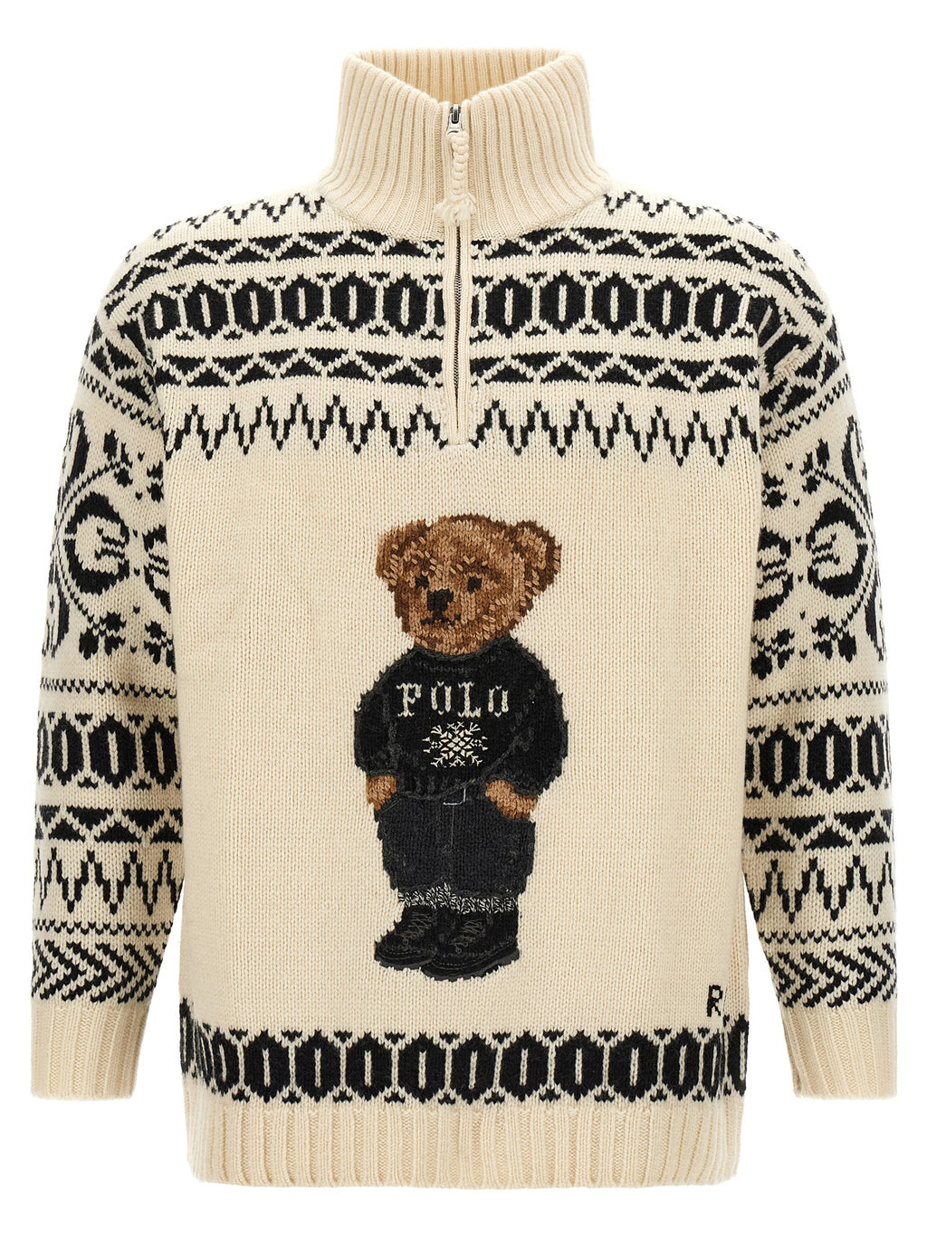 Polo Ralph Lauren Bicolor Wool Cardigan