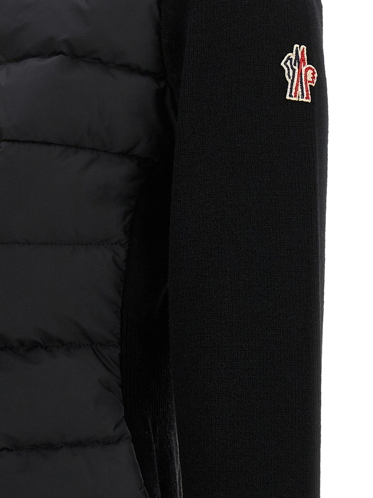 Moncler Grenoble Black Polyamide Cardigan