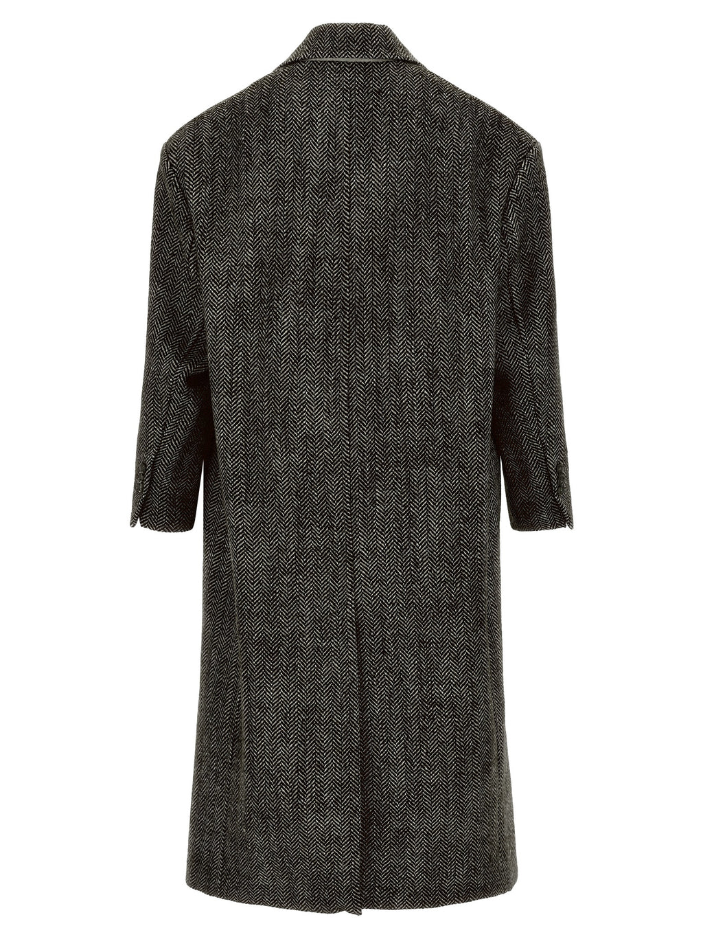 Ami Paris Black Virgin Wool Coat