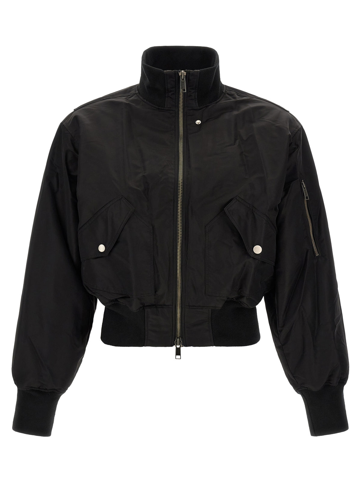 Entire Studios Black Nylon Bomber