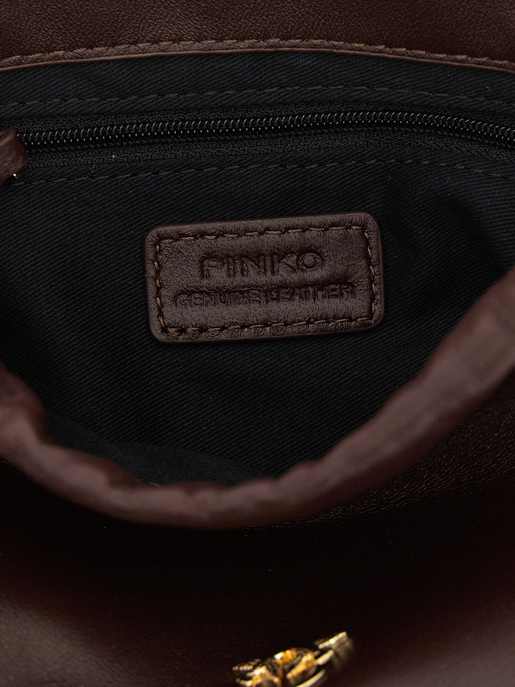 PINKO Bordeaux Lambskin Shoulder Bag