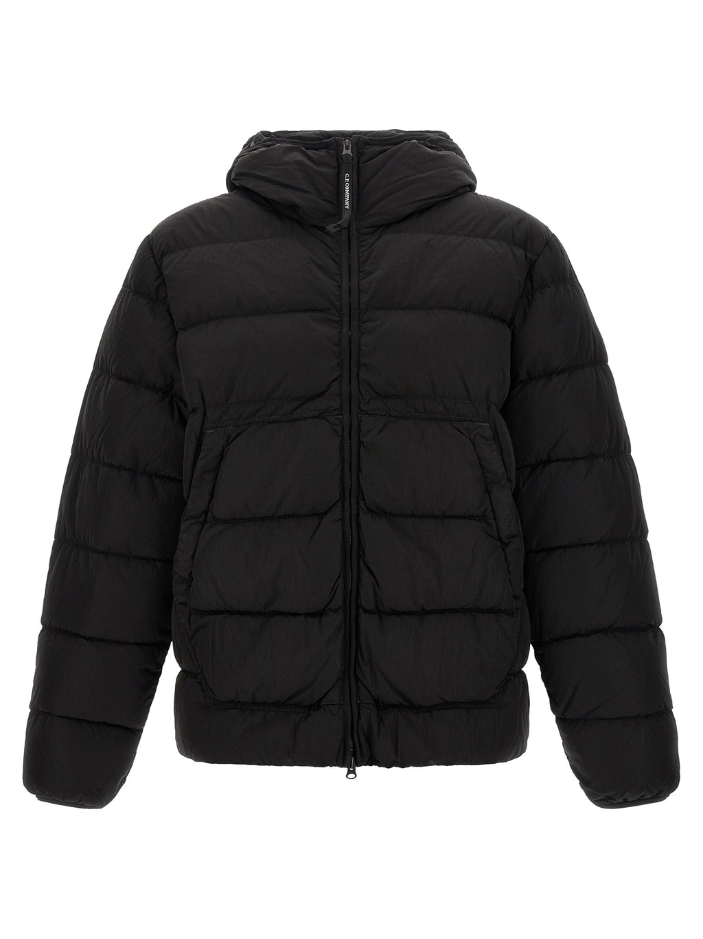 C.P. Company Black Polyamide Full-Length Jacket