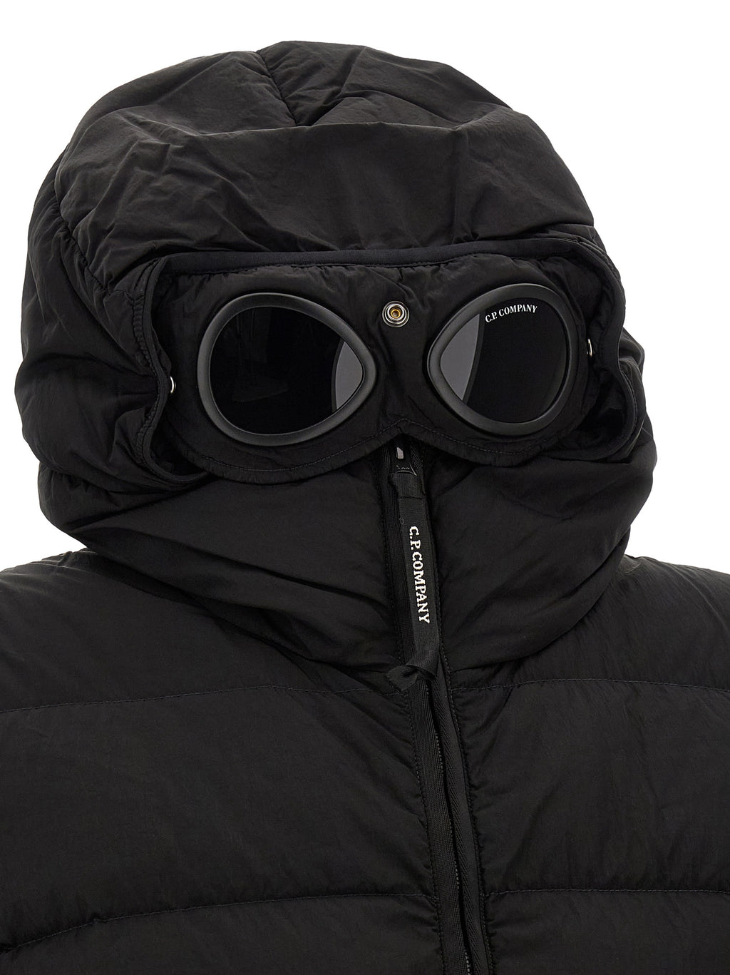 C.P. Company Black Polyamide Full-Length Jacket
