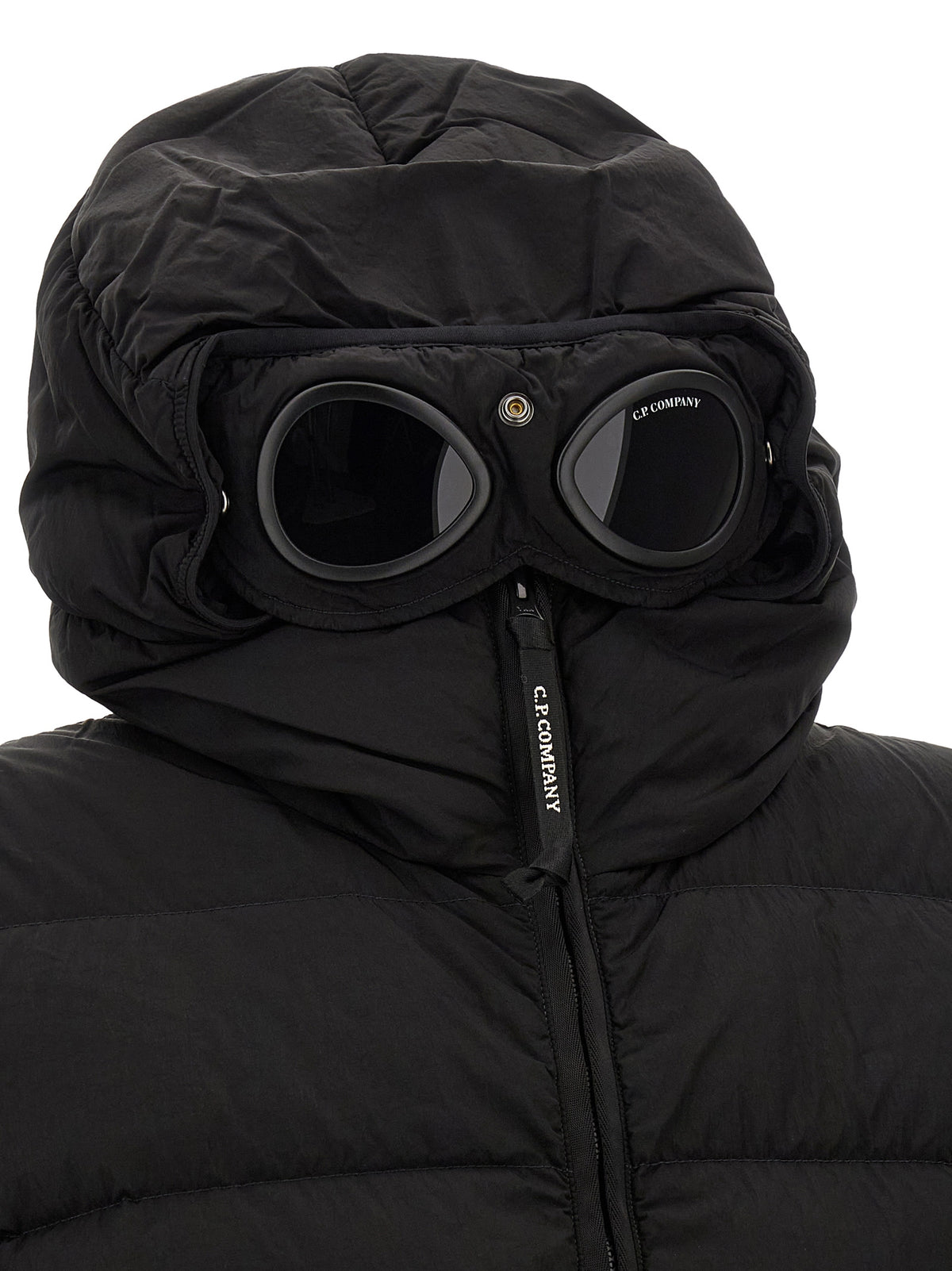 C.P. Company Black Polyamide Full-Length Jacket