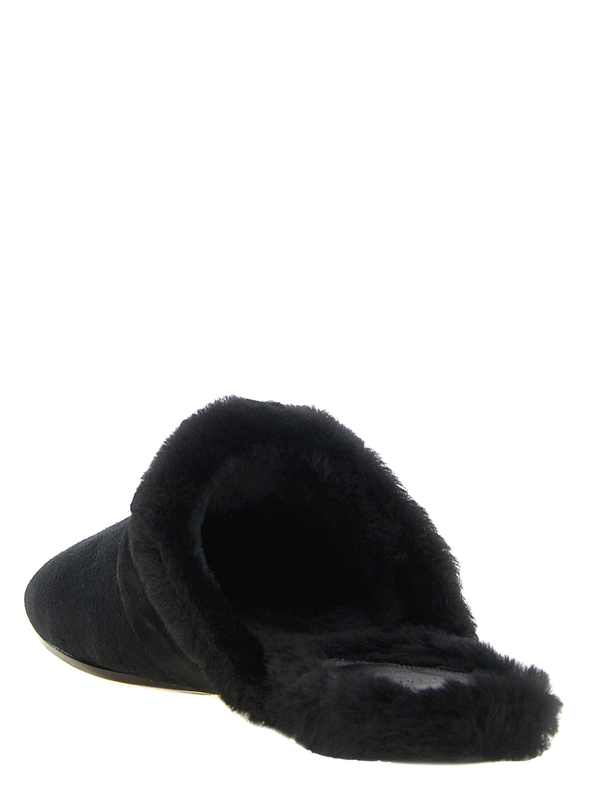 Alexandre Birman Black Calfskin Mules