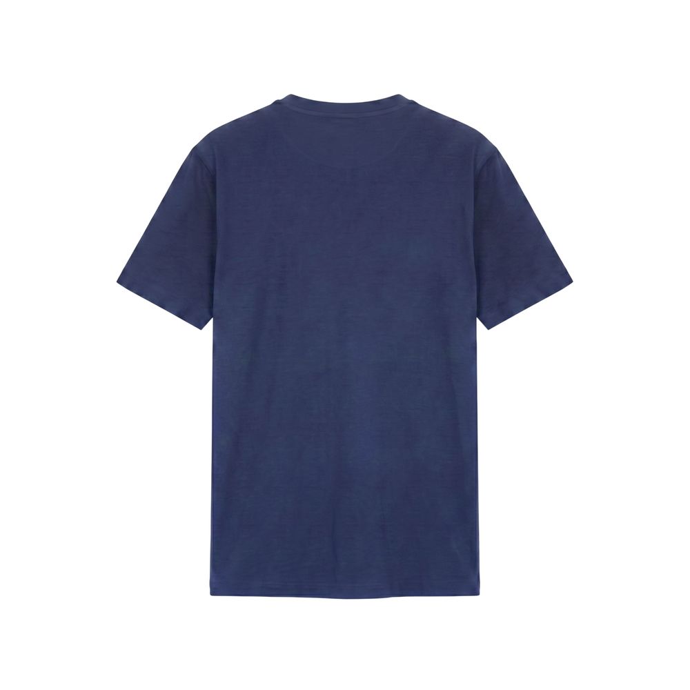 Baldinini Trend Blue Cotton Men T Shirt