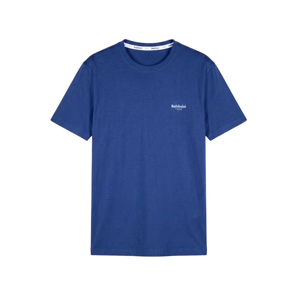 Baldinini Trend Blue Cotton Men T-Shirt
