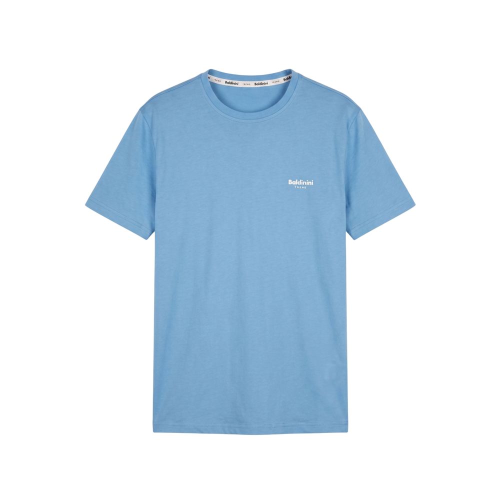 Baldinini Trend Light Blue Cotton Men T-Shirt
