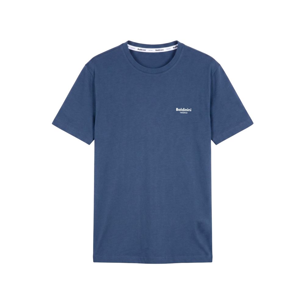 Baldinini Trend Blue Cotton Men T-shirt