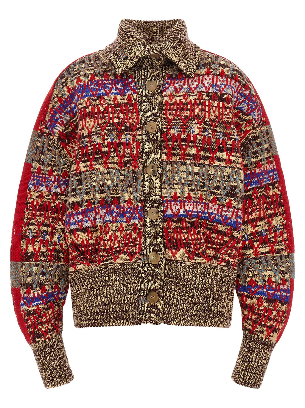 Dries Van Noten Multicolor Wool Cardigan