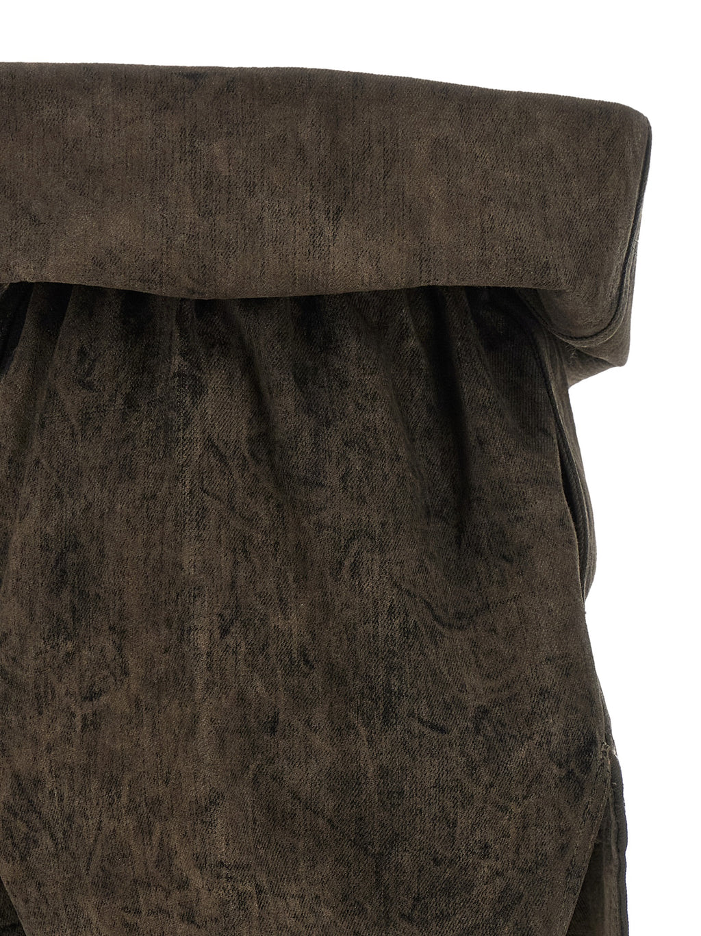 Rick Owens Gray Cotton Bermuda Shorts
