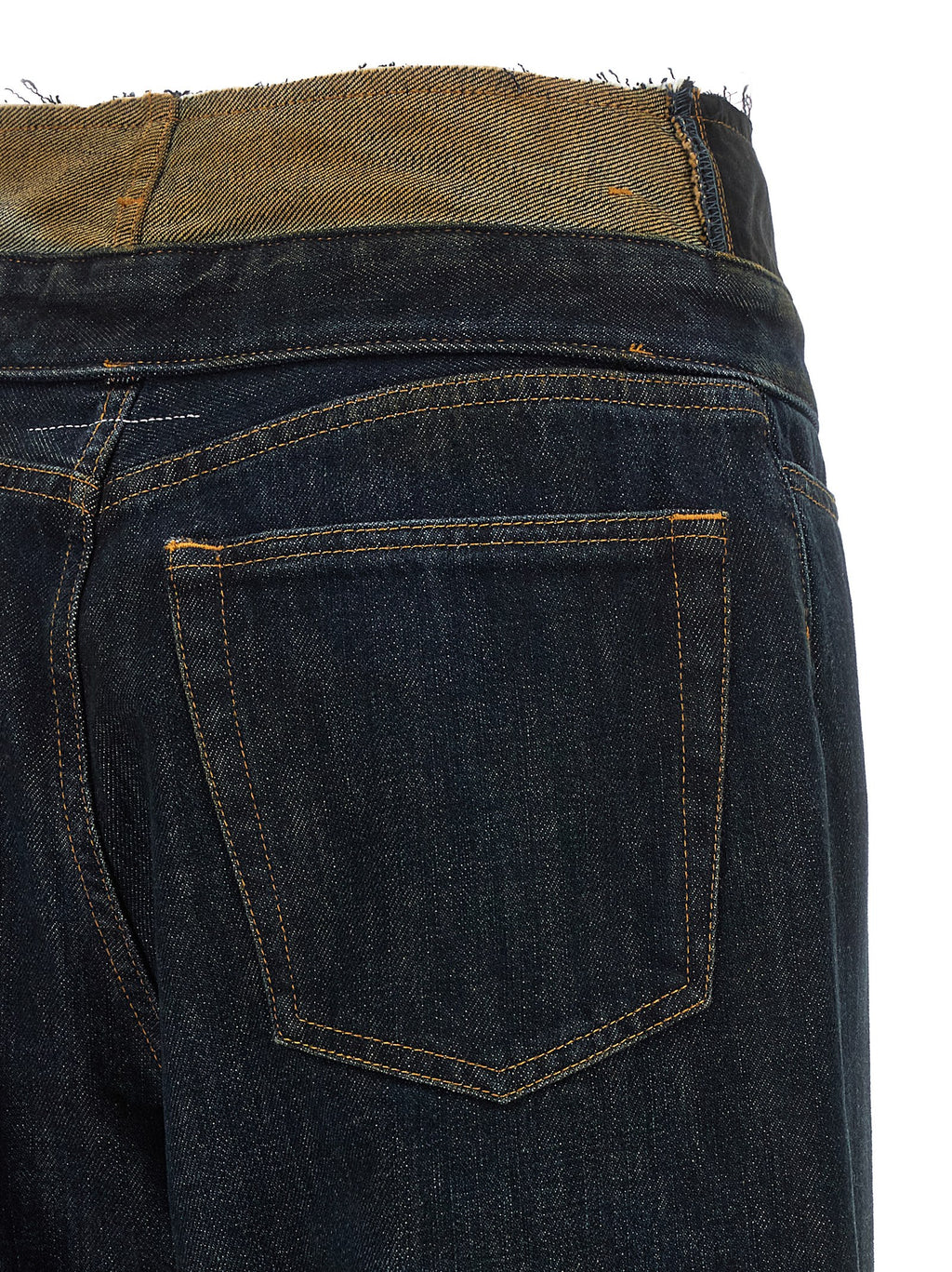 MM6 Maison Margiela Blue Cotton High-Waisted Jean