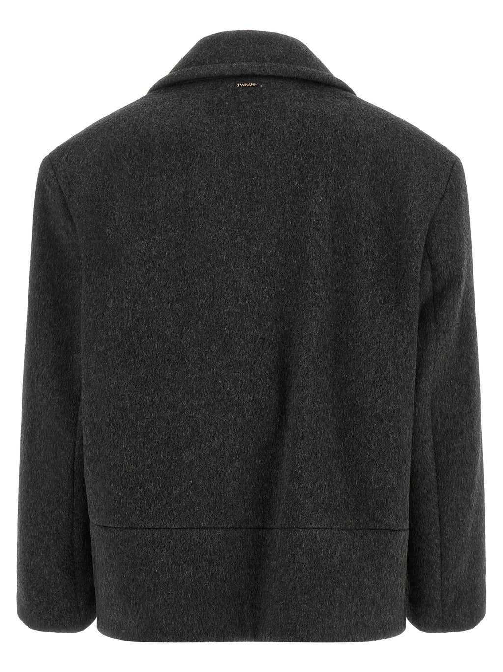 Twinset Gray Wool Coat