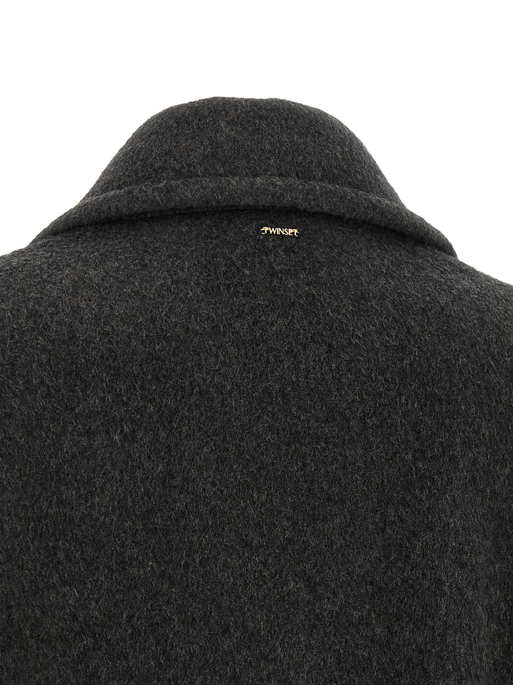 Twinset Gray Wool Coat