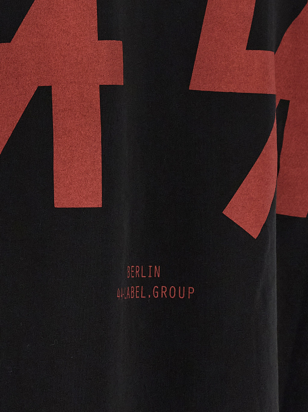 44 Label Group Black Cotton T-Shirt