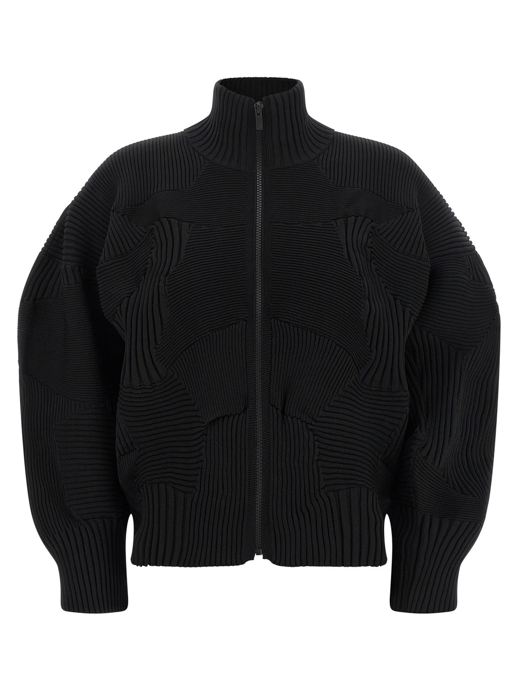 Issey Miyake Black Polyester Full-Length Jacket