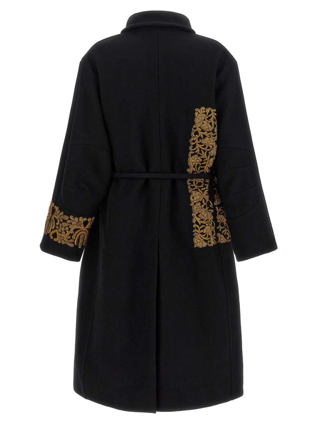Dries Van Noten Black Wool Coat