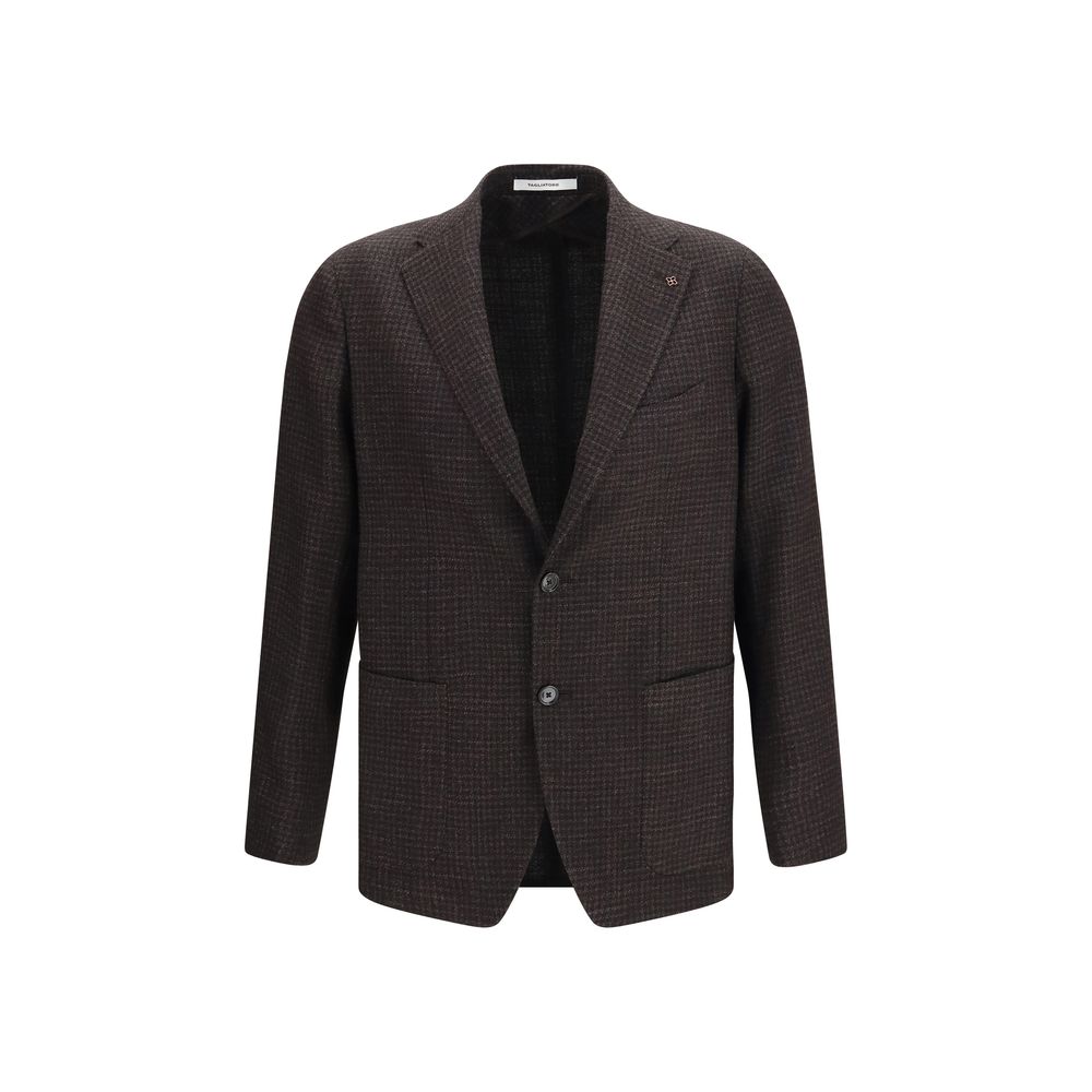 Tagliatore Brown Wool Oves Aries Blazer