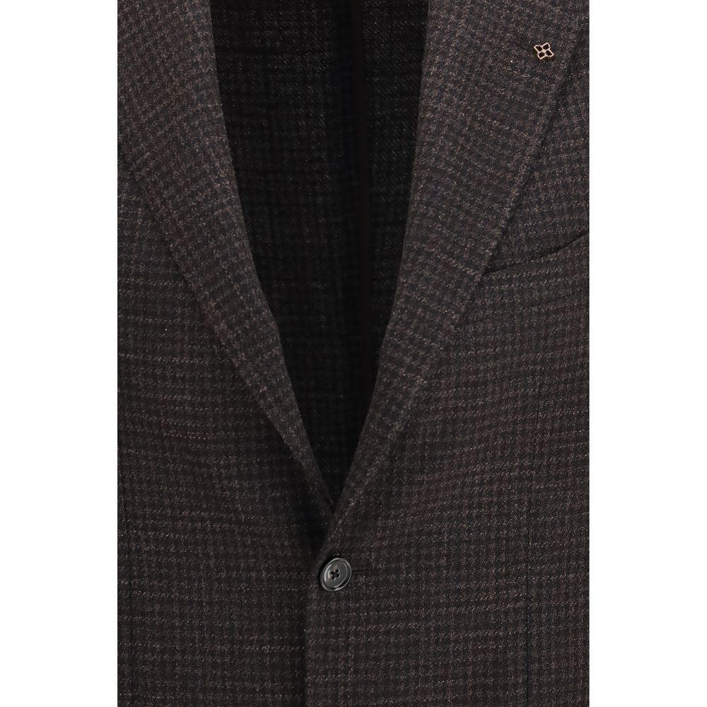 Tagliatore Brown Wool Oves Aries Blazer