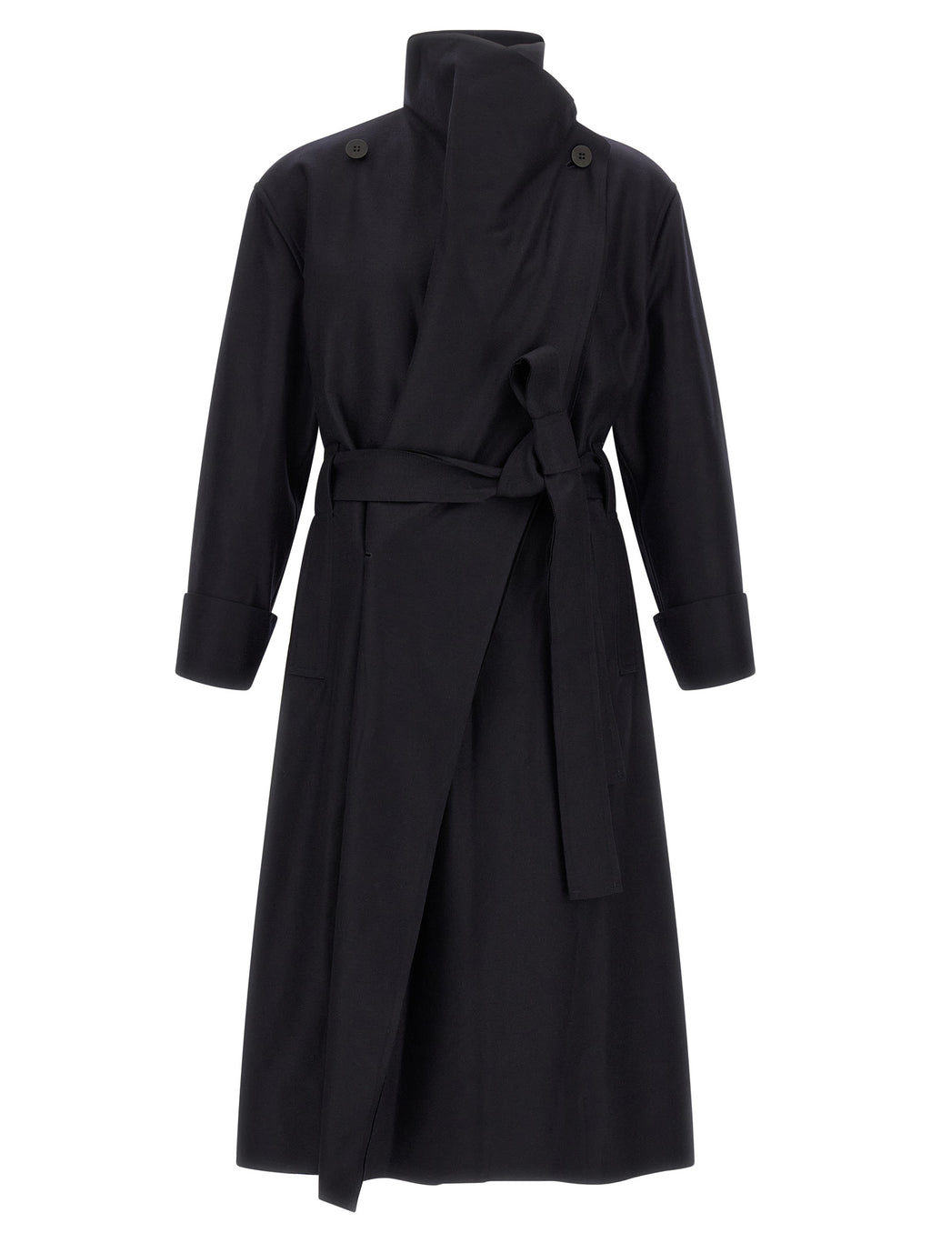 Issey Miyake Black Wool Coat