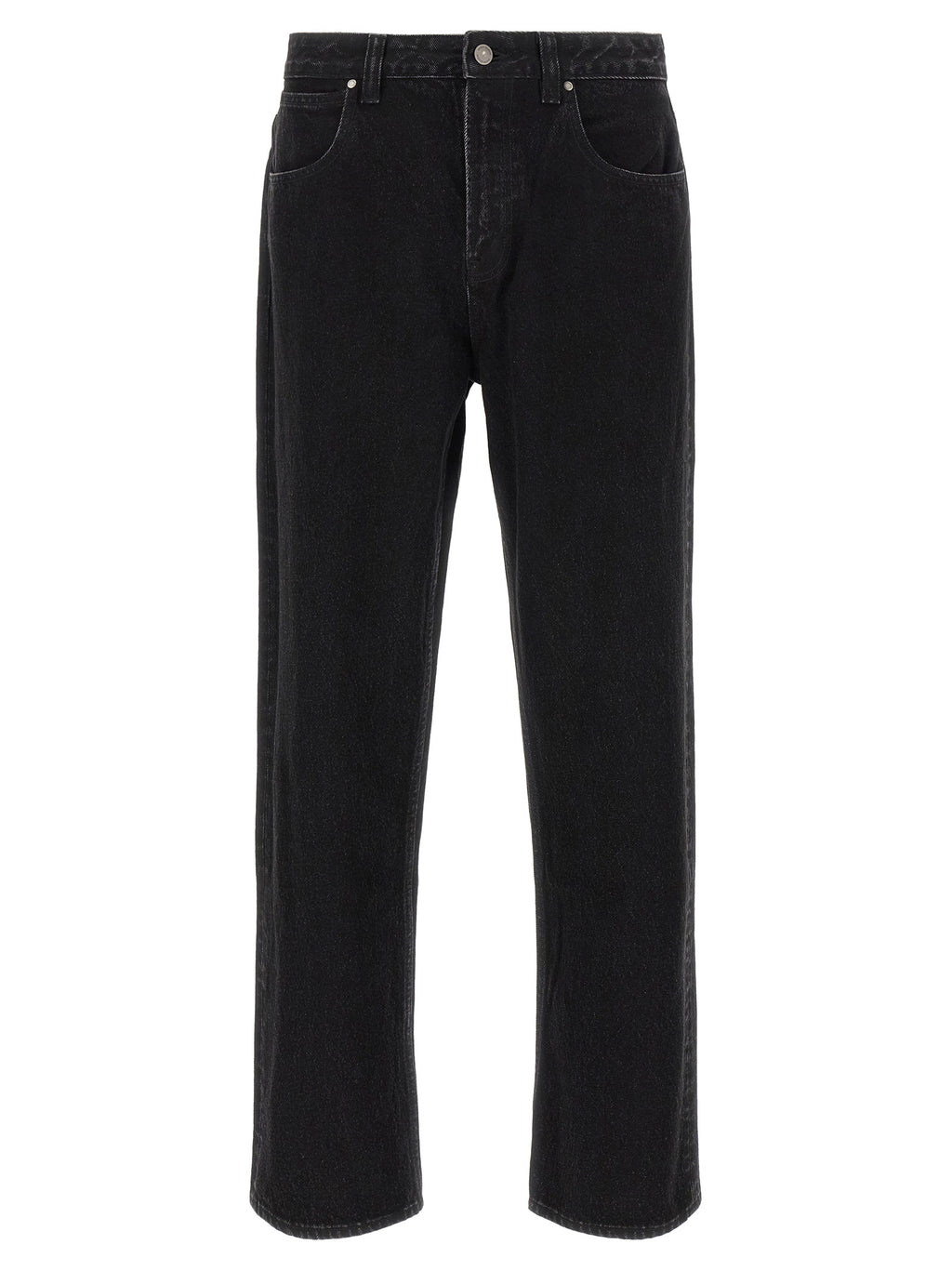 Entire Studios Black Cotton Straight-Leg Jeans