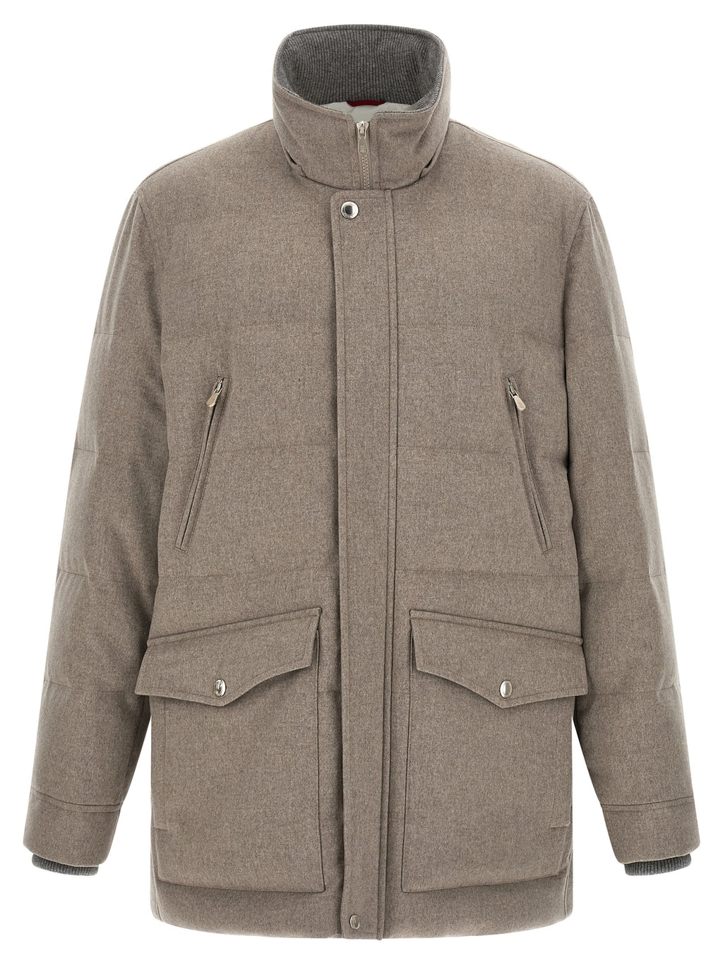 Brunello Cucinelli Beige Wool Parka