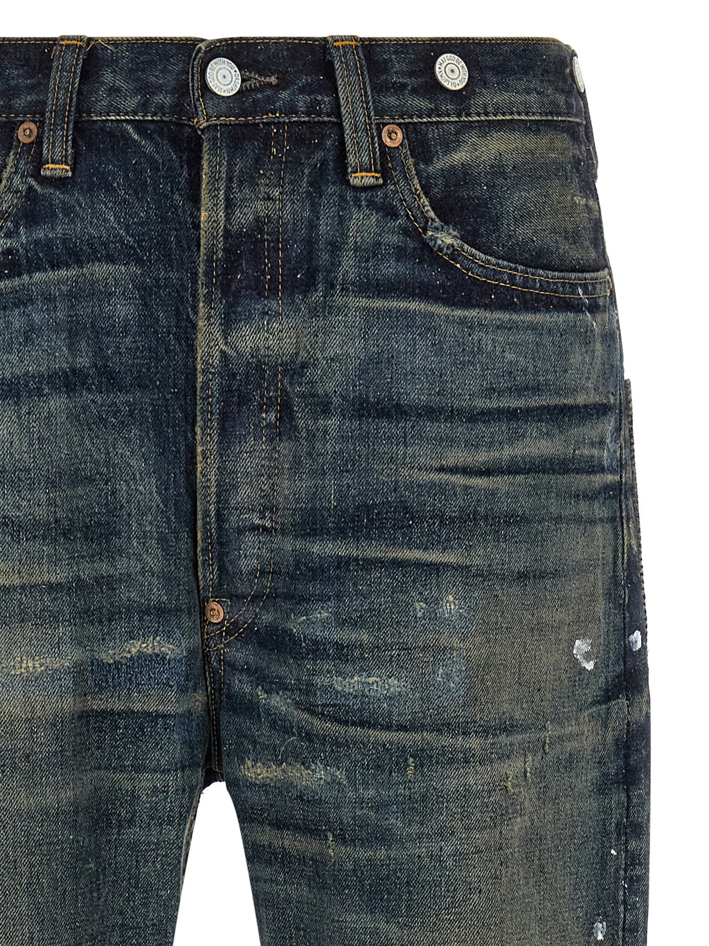 Junya Watanabe Blue Cotton Straight-Leg Jeans